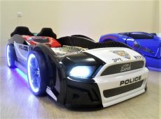 Дитяче ліжко машина Police 500 Full Extra Black 190х90 см